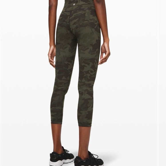 Lululemon 6 Wunder Under High-Rise Tight 25" Full-On Incognito Camo Multi Green - Picture 2 of 11